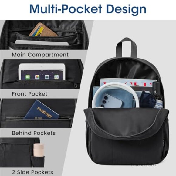 Mini Backpack Water-Resistant Daypack Adjustable Straps 15L Capacity Travel main image 6
